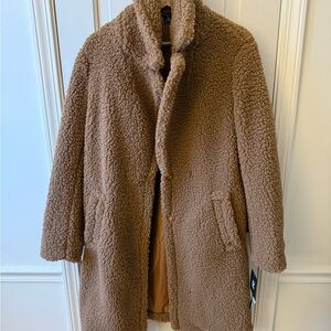NWT Women’s IZ Byer Cozy Brown Teddy Coat